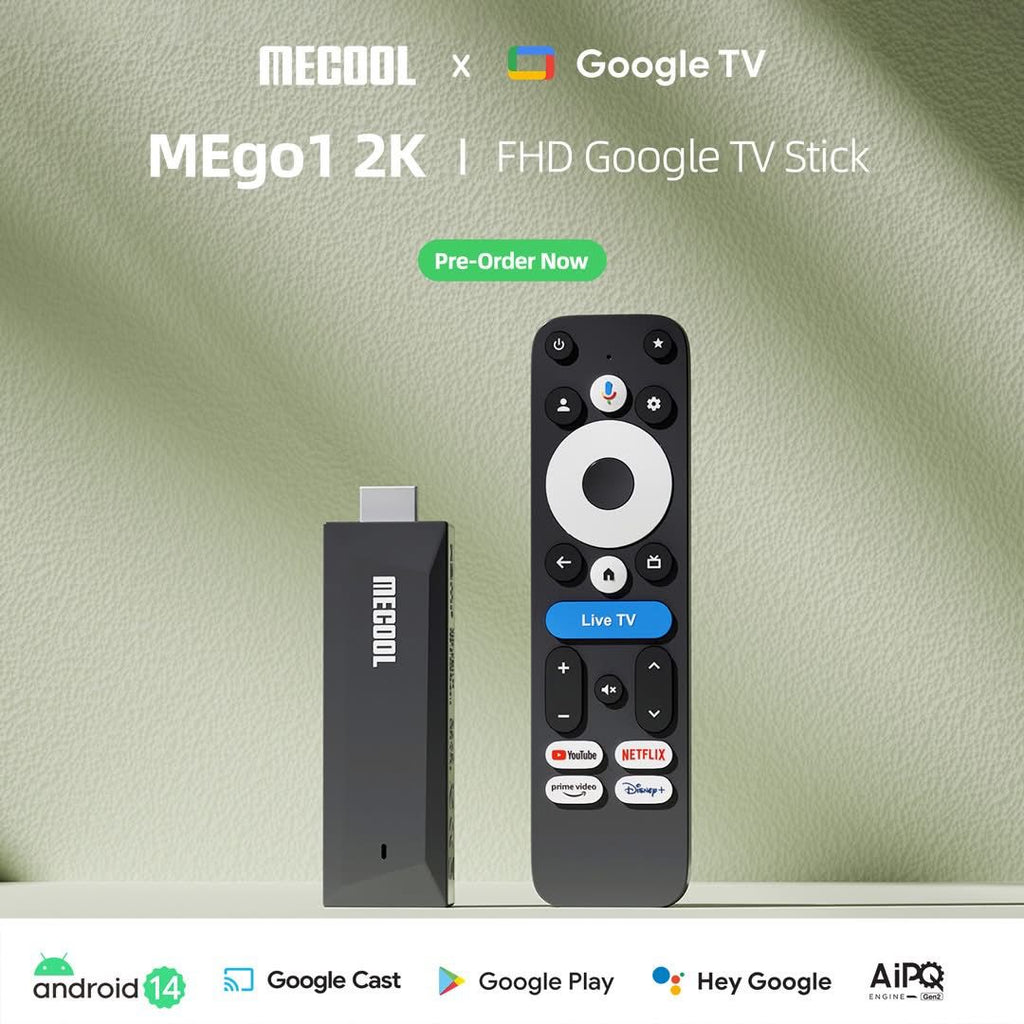 MECOOL MEgo1 2K FHD Google TV Stick